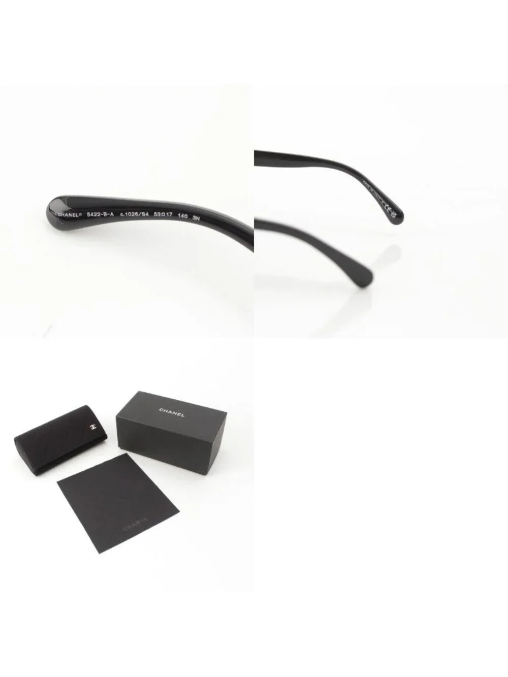 Chanel CC Logo Butterfly Strass Stone Sunglasses Eyewear White